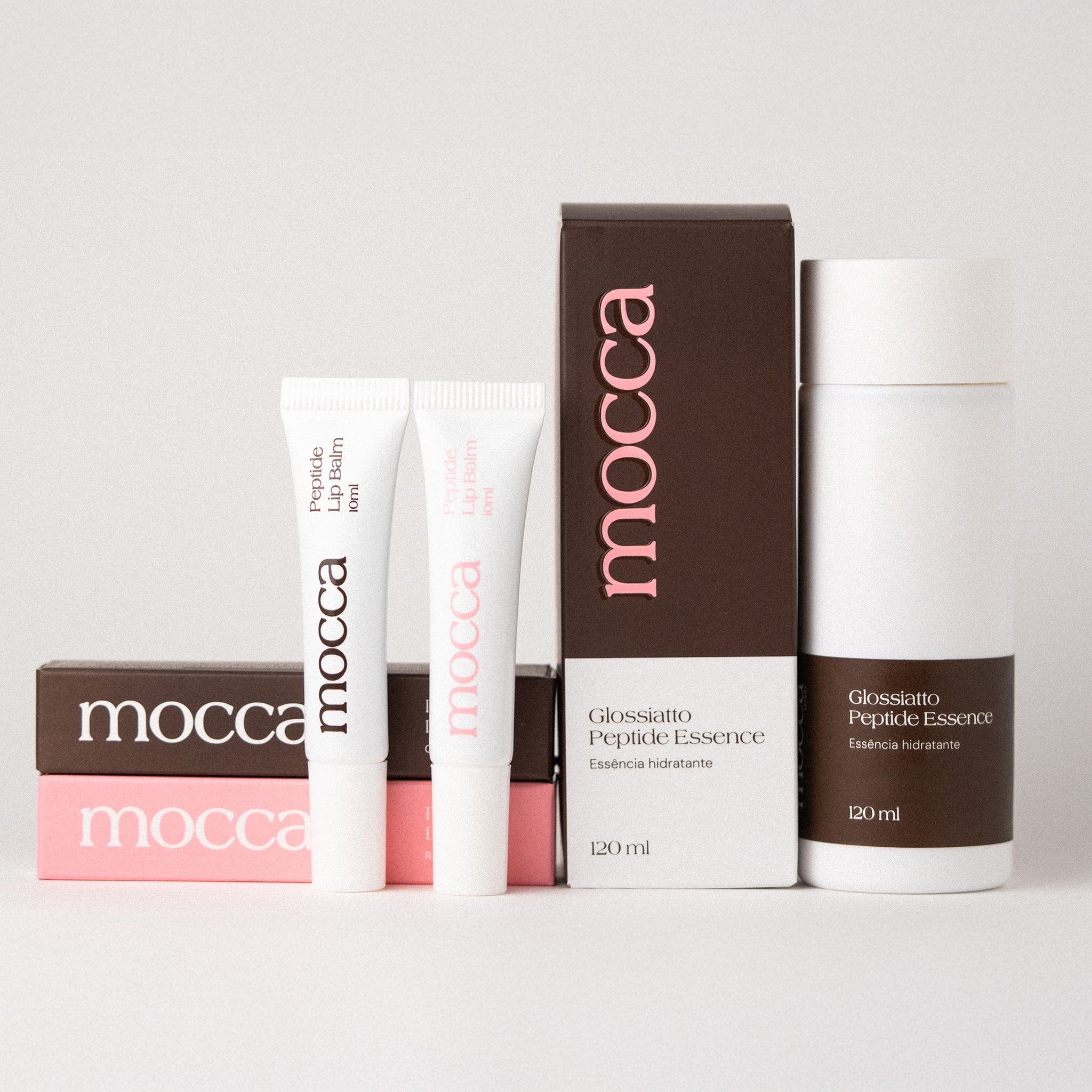 Peptide Treatment Combo - Glossiatto + Lip Balm Cacao + Lip Balm Rosé