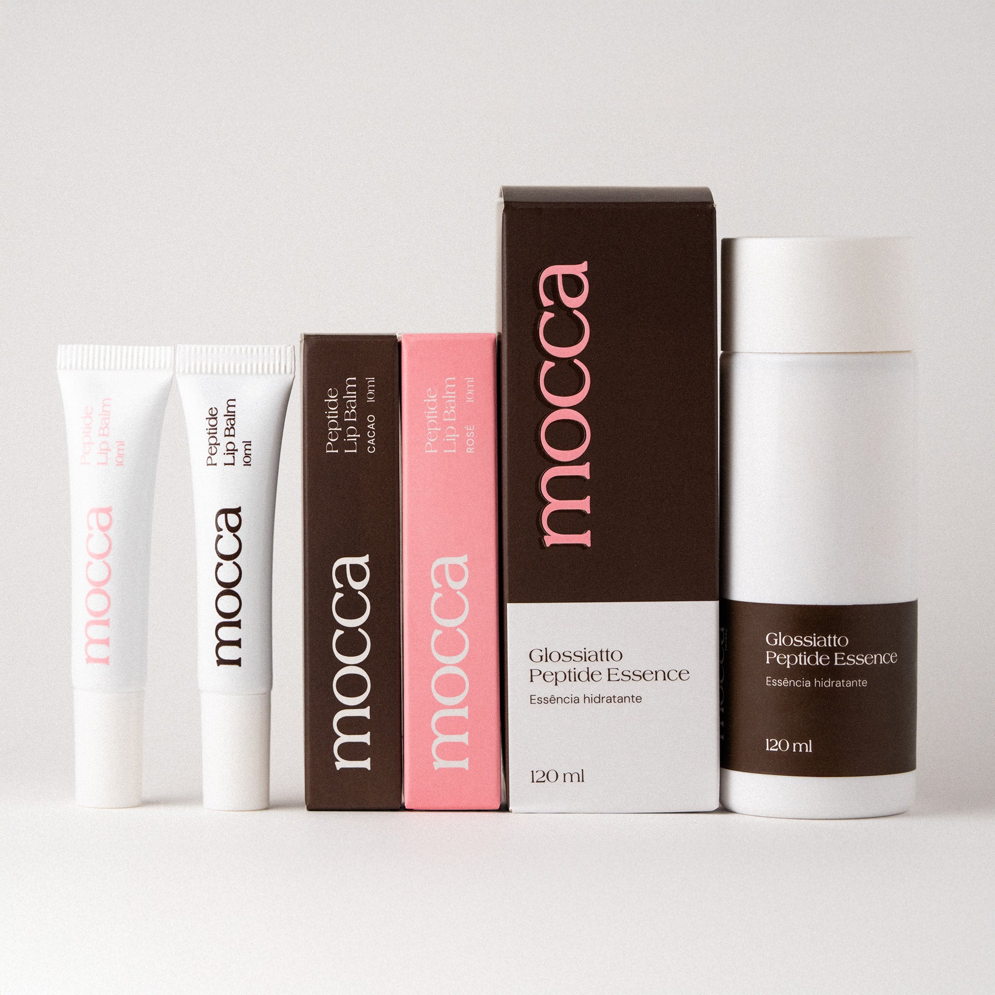 Peptide Treatment Combo - Glossiatto + Lip Balm Cacao + Lip Balm Rosé