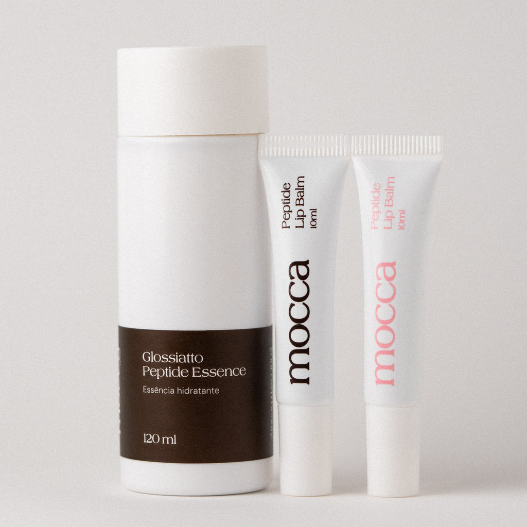 Peptide Treatment Combo - Glossiatto + Lip Balm Cacao + Lip Balm Rosé
